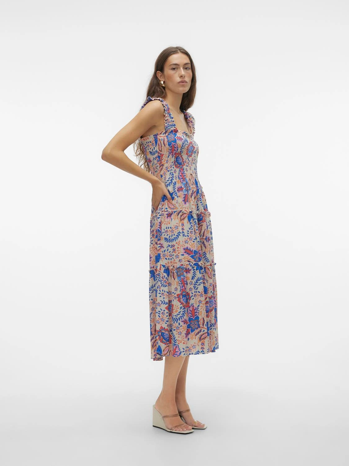 VERO MODA : Menny Long Print Dress