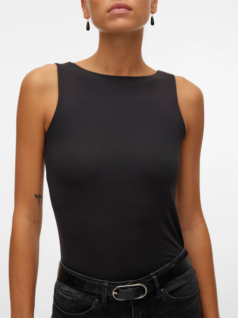 VERO MODA : Million 2-Ways Reversible Top - Black