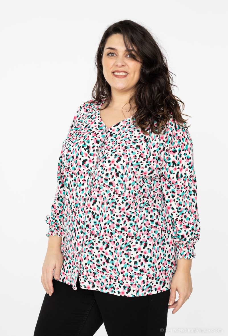 COPE CLOTHING : Curve Collection Printed top