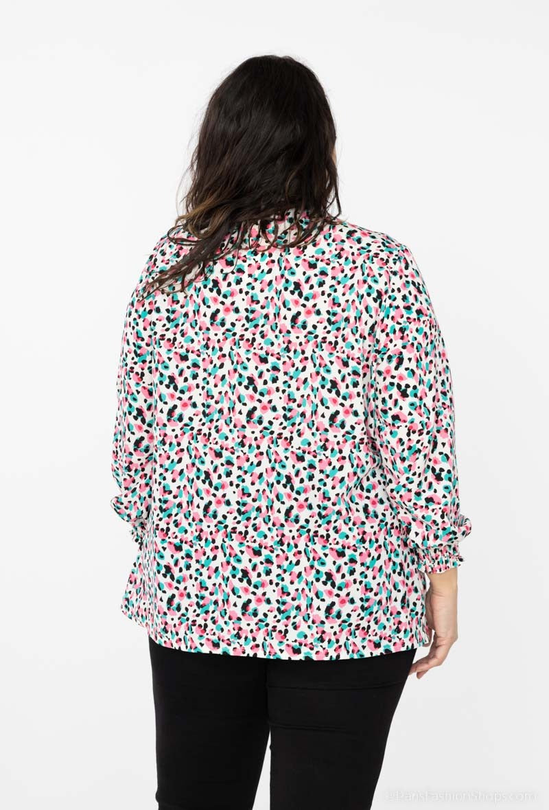 COPE CLOTHING : Curve Collection Printed top