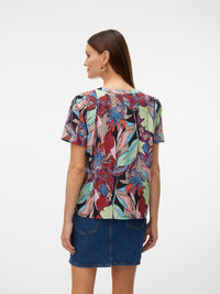 VERO MODA : Maja Palma SS Floral Top