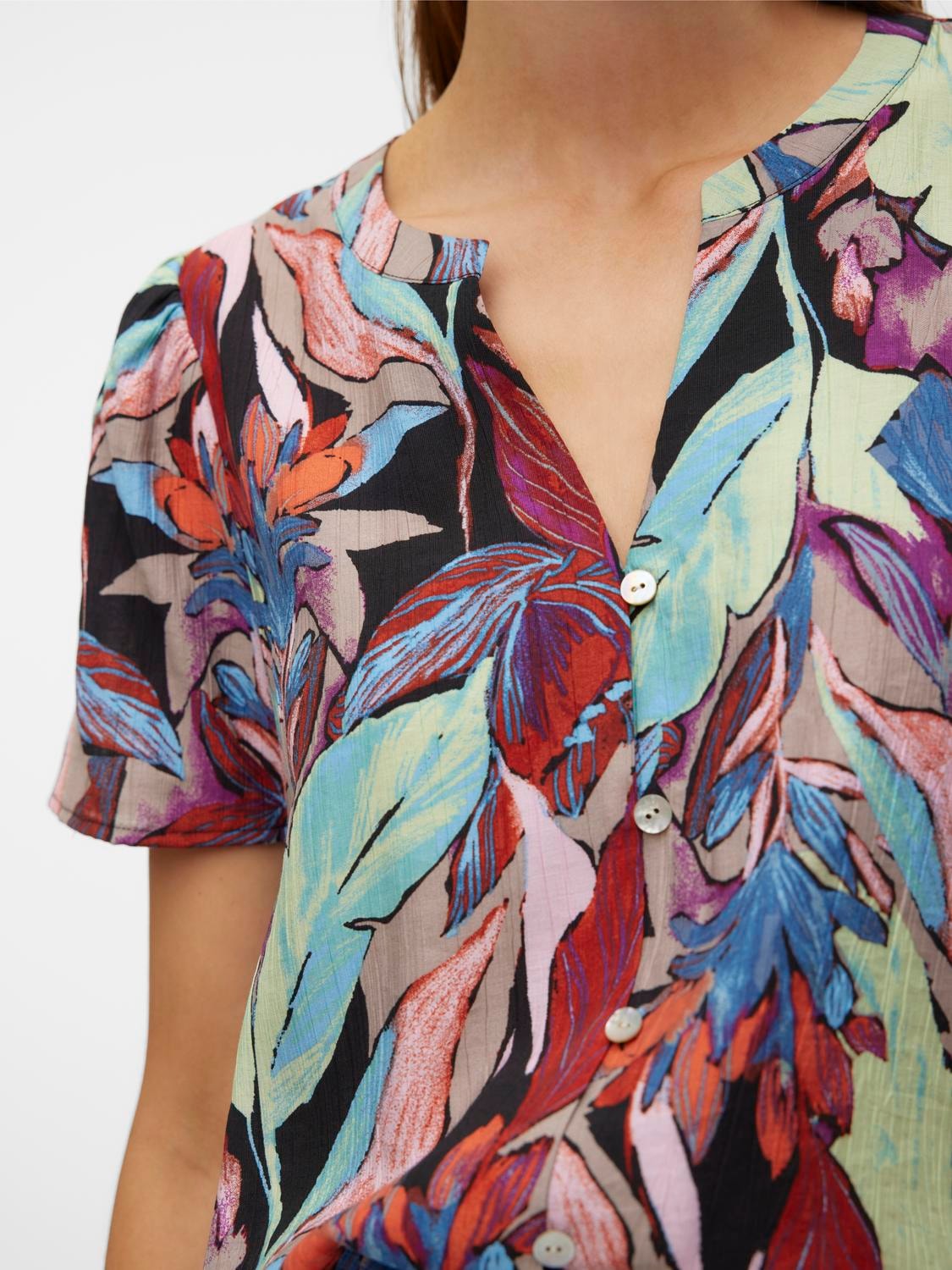 VERO MODA : Maja Palma SS Floral Top