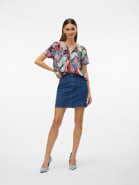 VERO MODA : Maja Palma SS Floral Top