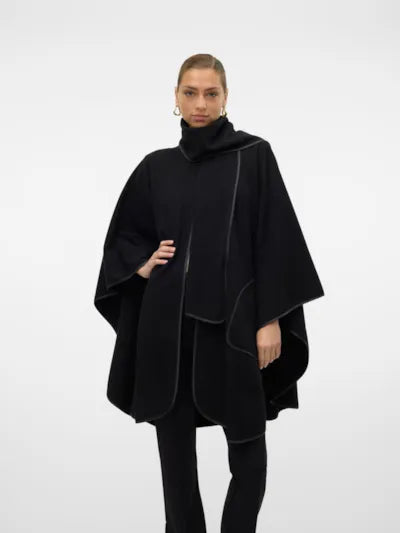 VERO MODA Naoimi Cape - Black