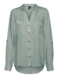 VERO MODA : Bumpy Regular Fit Shirt - Green