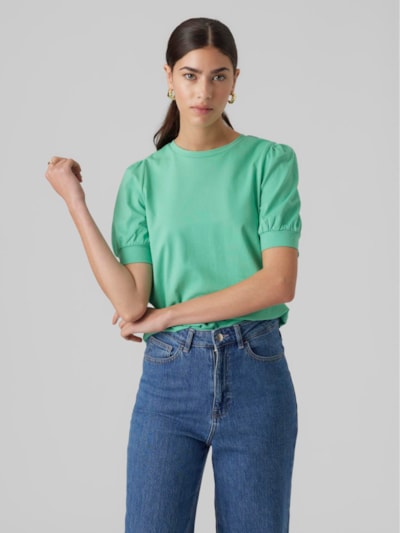 VERO MODA : Kerry 2/4 O-Neck T-Shirt - Mint