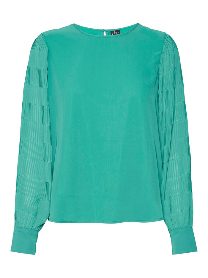 VERO MODA : Long Sleeve Woven Top - Parasailing