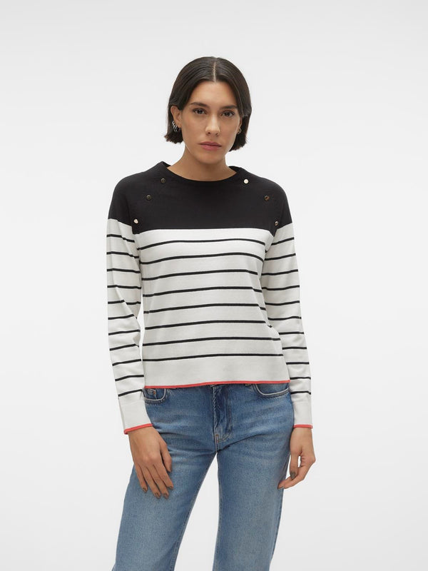 VERO MODA : Alma O-Neck Raglan Pullover