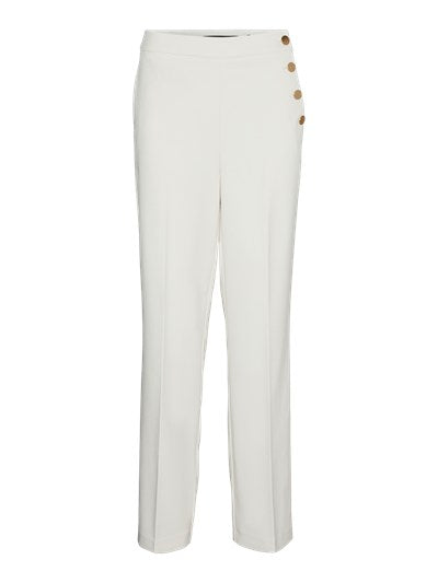 VERO MODA : Gabriella High Waist Pants - Birch