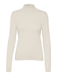 VERO MODA Happiness Roll Neck Jumper - Birch