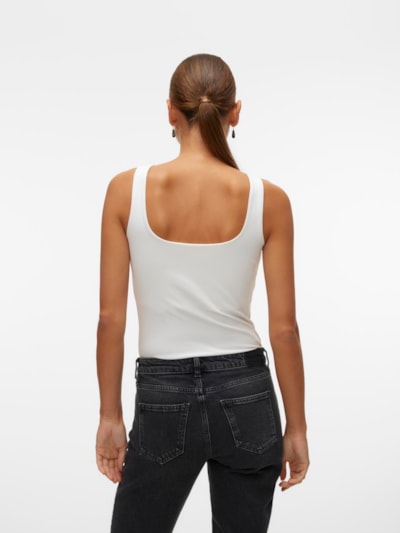 VERO MODA : Million 2-Ways Reversible Top - White