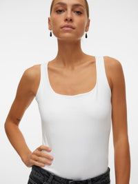 VERO MODA : Million 2-Ways Reversible Top - White