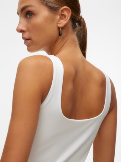 VERO MODA : Million 2-Ways Reversible Top - White