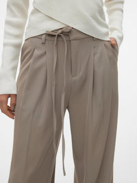 VERO MODA : Kristel Wide Leg Pants - Taupe