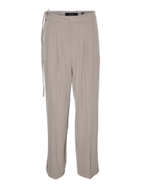 VERO MODA : Kristel Wide Leg Pants - Taupe