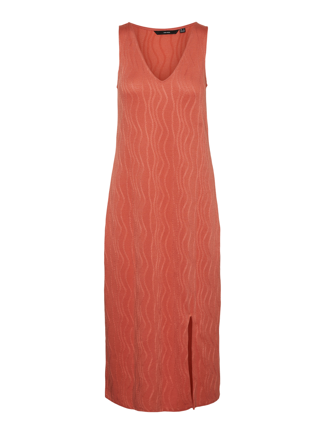 VERO MODA : Ellie Sleeveless Calf Dress - Orange