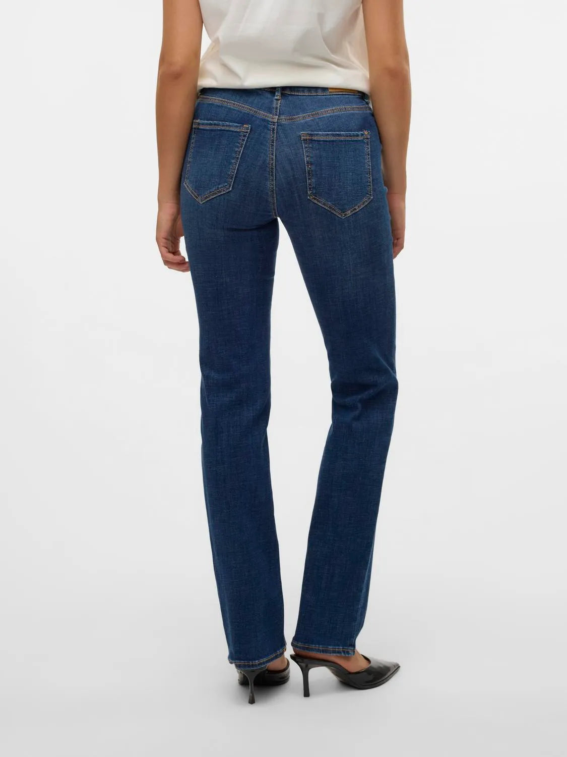 VERO MODA : Flash Straight Jeans - Dark Denim