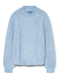 VERO MODA Universe High Neck Jumper - Blue