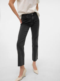 VERO MODA : Sheila Kick Flare Jeans - Grey