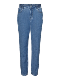 VERO MODA : Kasey HR Mom Jeans - Mid Blue