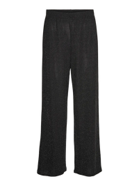 VERO MODA Kanva Wide Leg Glitter Pants - Black