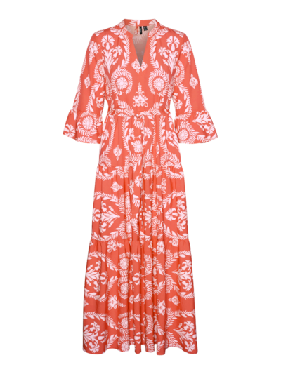 VERO MODA : Zera Maxi Dress - Red Print