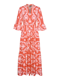 VERO MODA : Zera Maxi Dress - Red Print