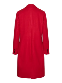 VERO MODA  Fortunesara Long Coat - Red