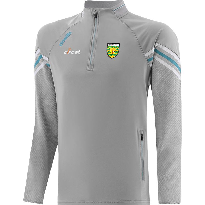 O'NEILLS : Men's Donegal GAA Weston Brushed Half Zip Top - Grey