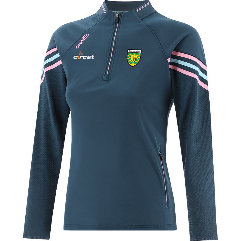 O'NEILLS : Women's Donegal GAA Weston Brushed Half Zip Top - Navy