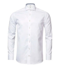 WHITE LABEL : Men's Tapered Long Sleeve Dress Shirt - White