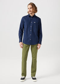 WRANGLER : 1 Pocket Shirt - Black Iris