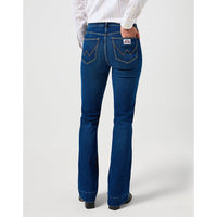 WRANGLER : Flared Jeans - Indigo