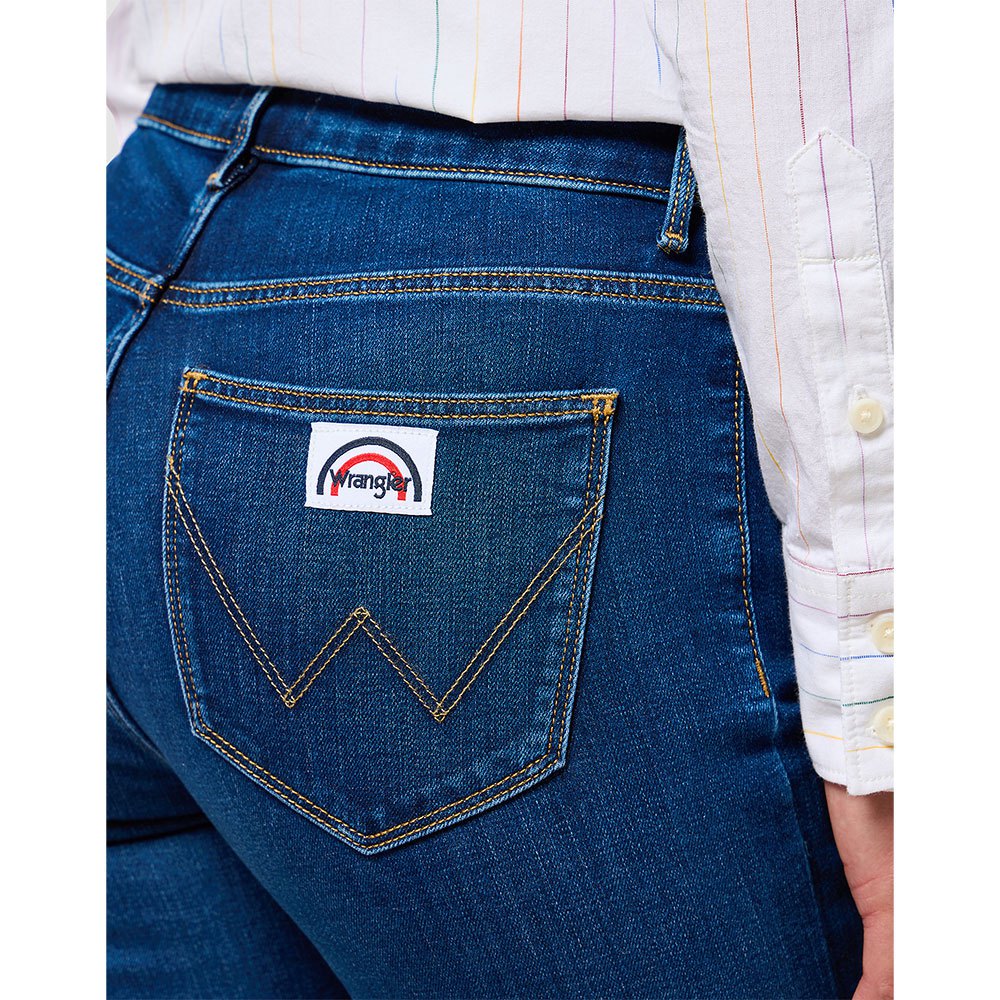 WRANGLER : Flared Jeans - Indigo