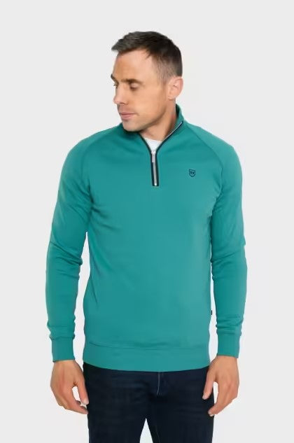 XV KINGS : Tommy Bowe Falcons 1/4 Zip Jumper- Green