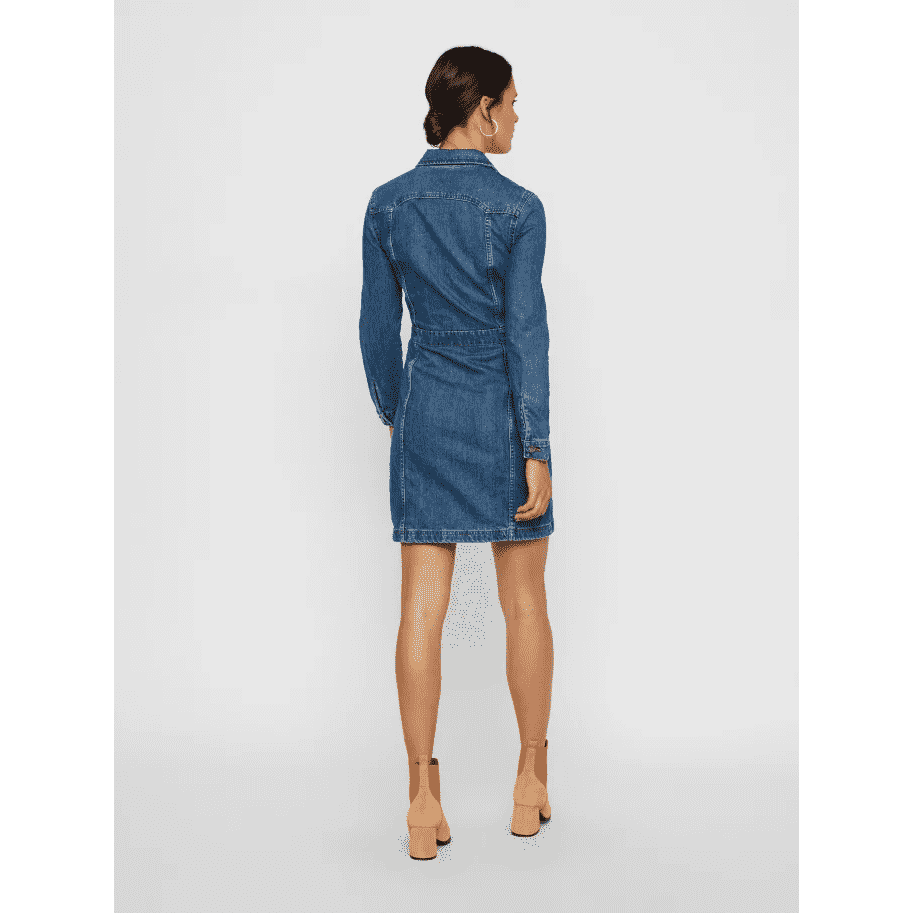 VERO MODA : Button Denim Dress