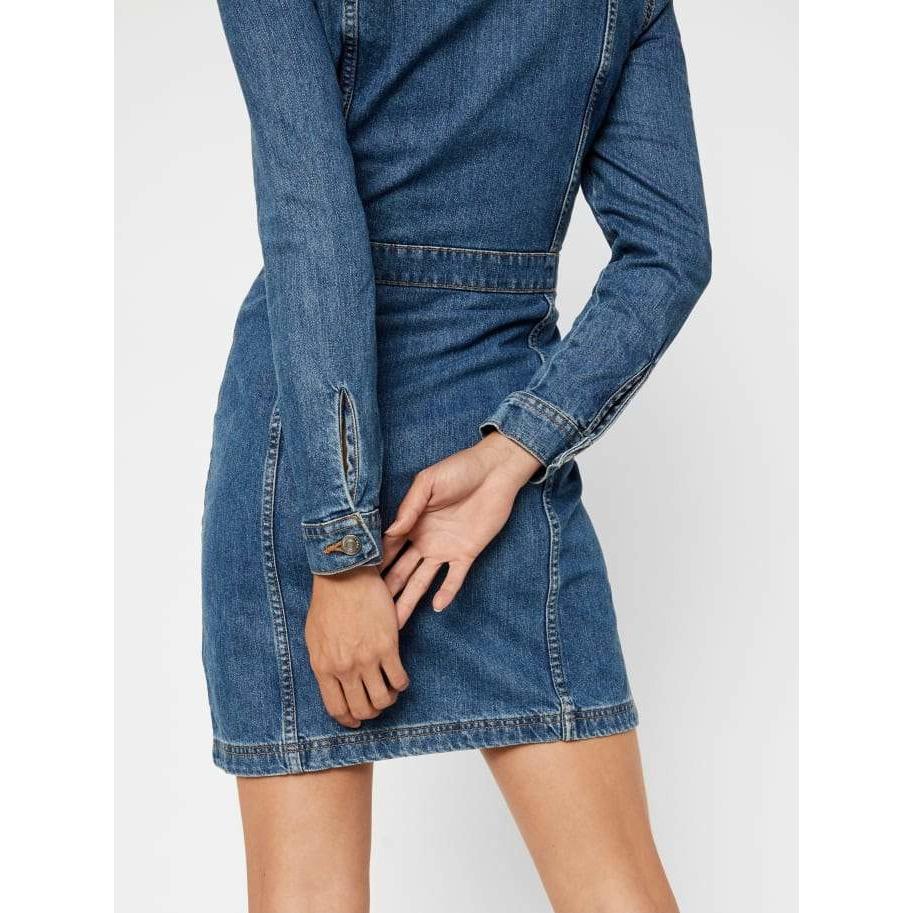 VERO MODA : Button Denim Dress