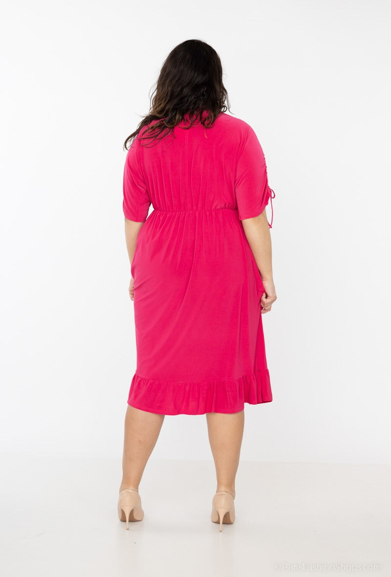 COPE CLOTHING : Short Sleeve Wrap Dress