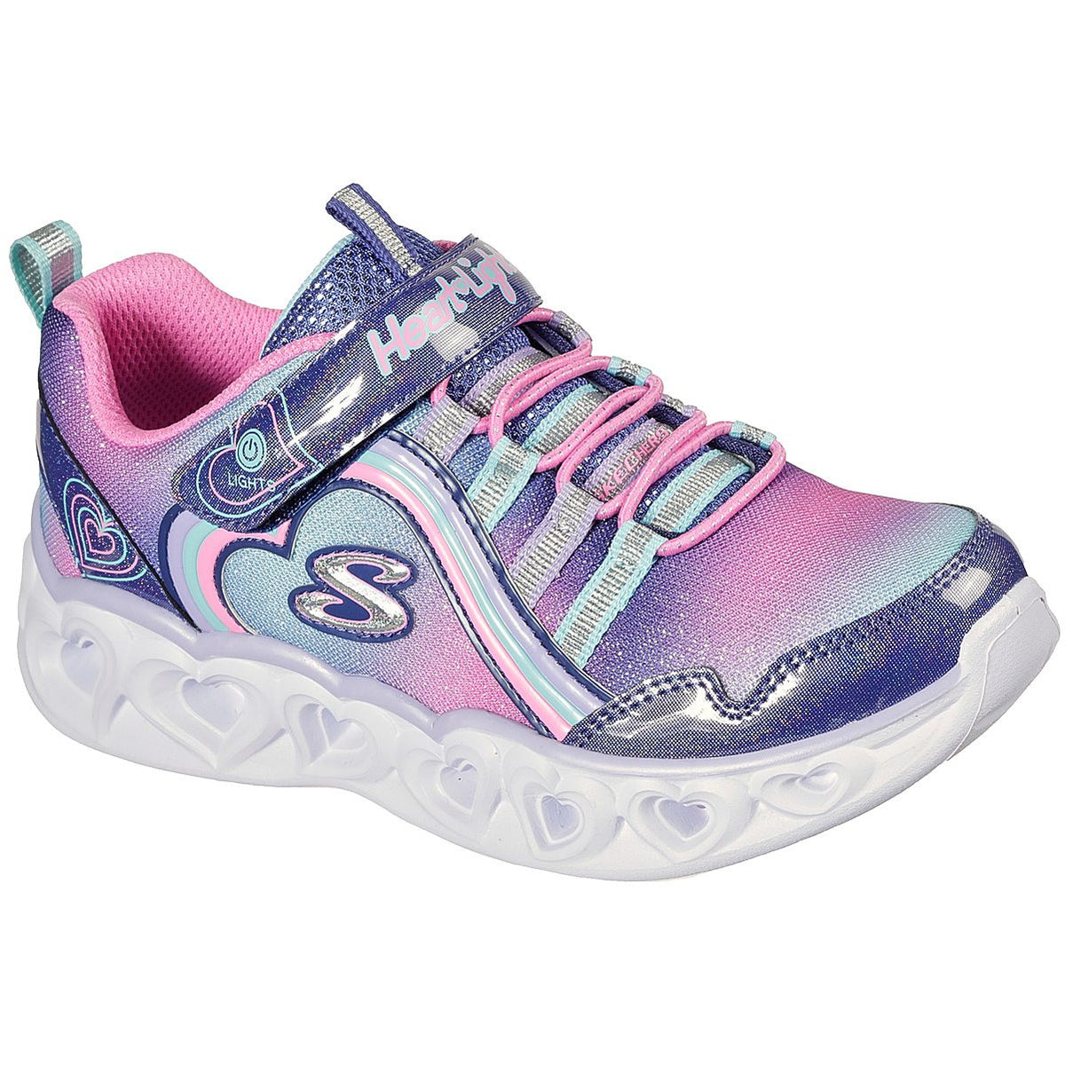 SKECHERS : Heart Lights - Rainbow Lux