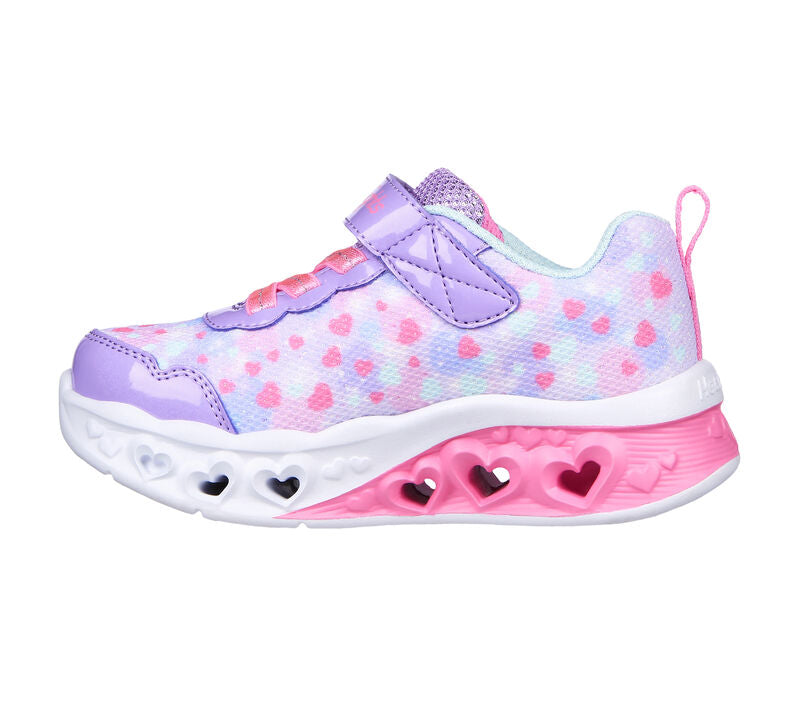 SKECHERS : Flutter Heart Lights Infant Girl's Trainers