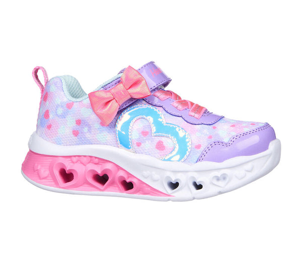 SKECHERS : Flutter Heart Lights Infant Girl's Trainers