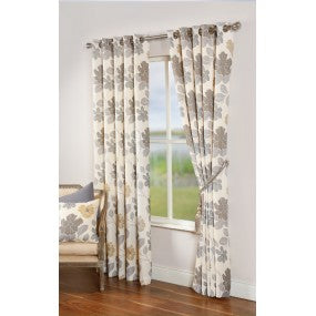 SCATTERBOX : Celine Floral Ochre Curtains (Various Sizes)