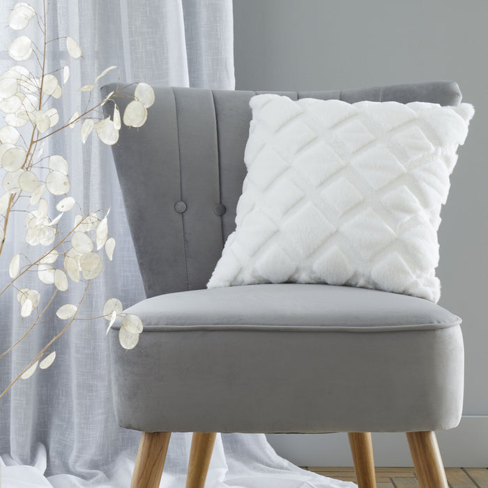 CATHERINE LANSFIELD : Cosy Diamond Filled Cushion - 43x43cm