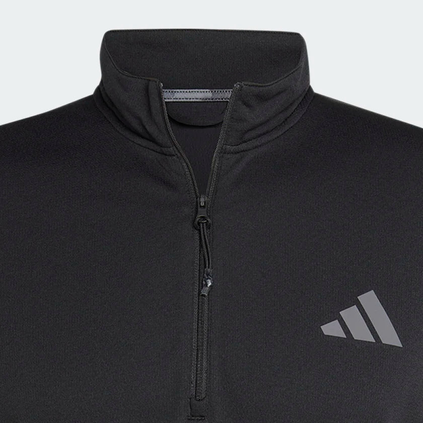 ADIDAS Men's 1/4 Zip Training Top - Black