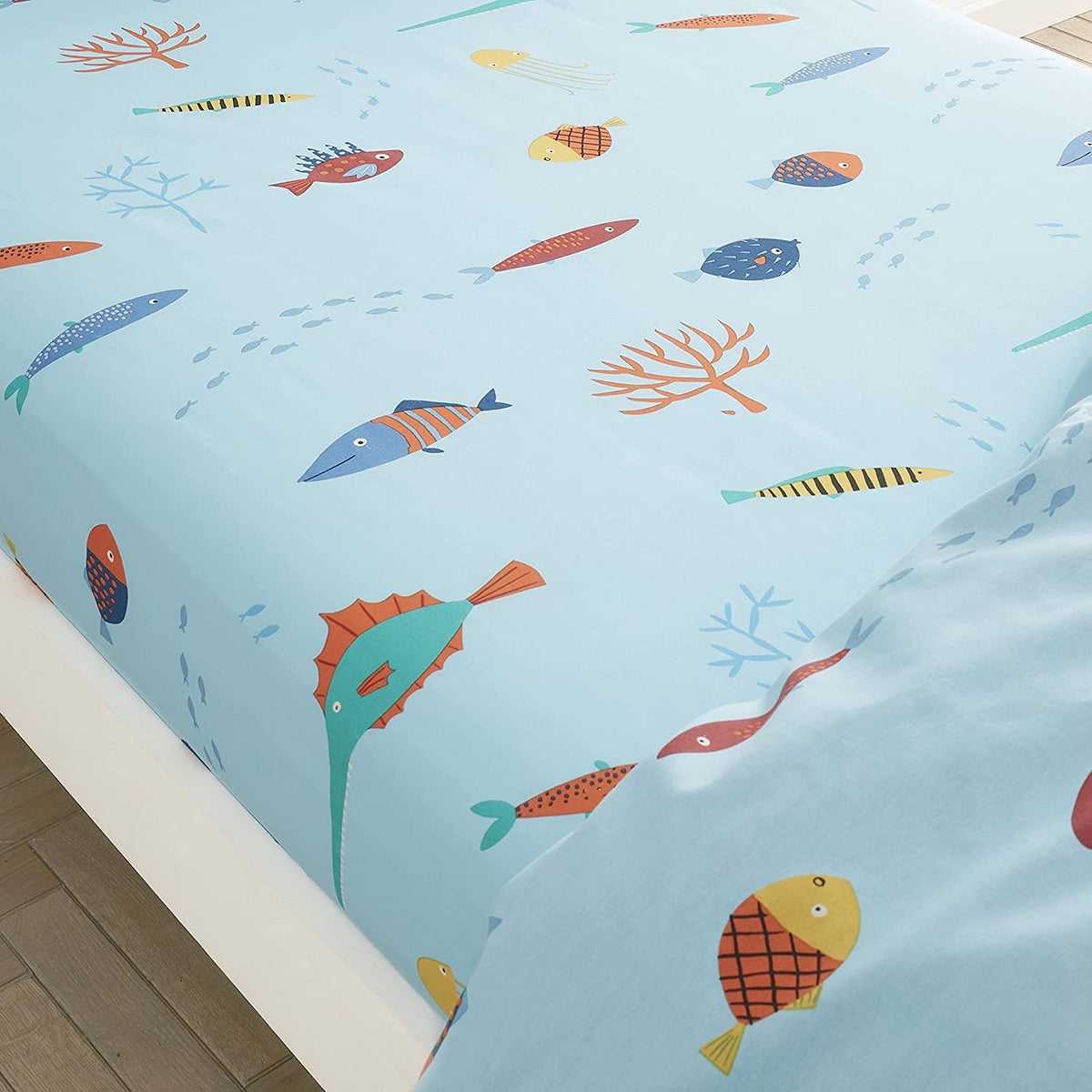 CATHERINE LANSFIELD Ocean Life Fitted Sheet