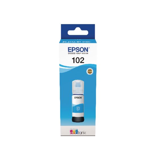 Epson 102 Cyan Ink Bottle, 70ml