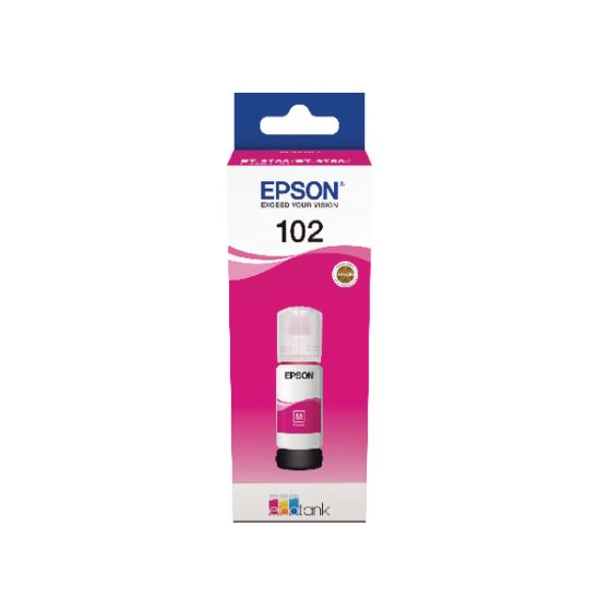 Epson 102 Magenta Ink Bottle, 70ml