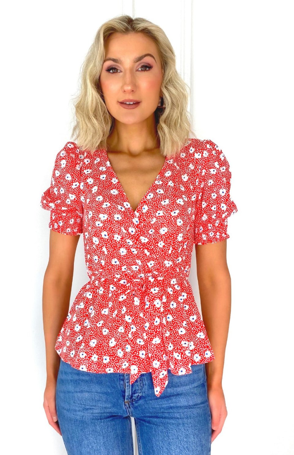 MARC ANGELO : Floral Print Top