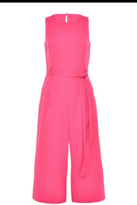 MARC ANGELO : Pink Longline Culotte Jumpsuit