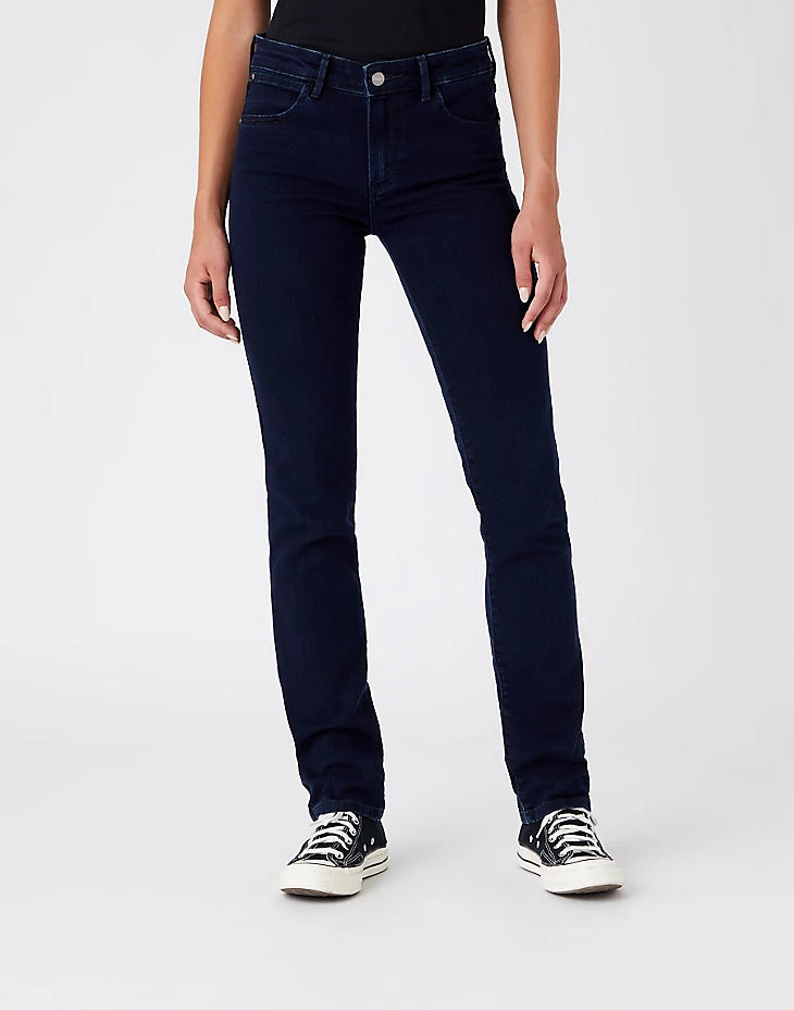 WRANGLER : Classic Mid -Rise Straight Leg Jeans